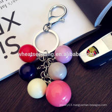 colorful round ball cheap fashion maker custom acrylic keychain